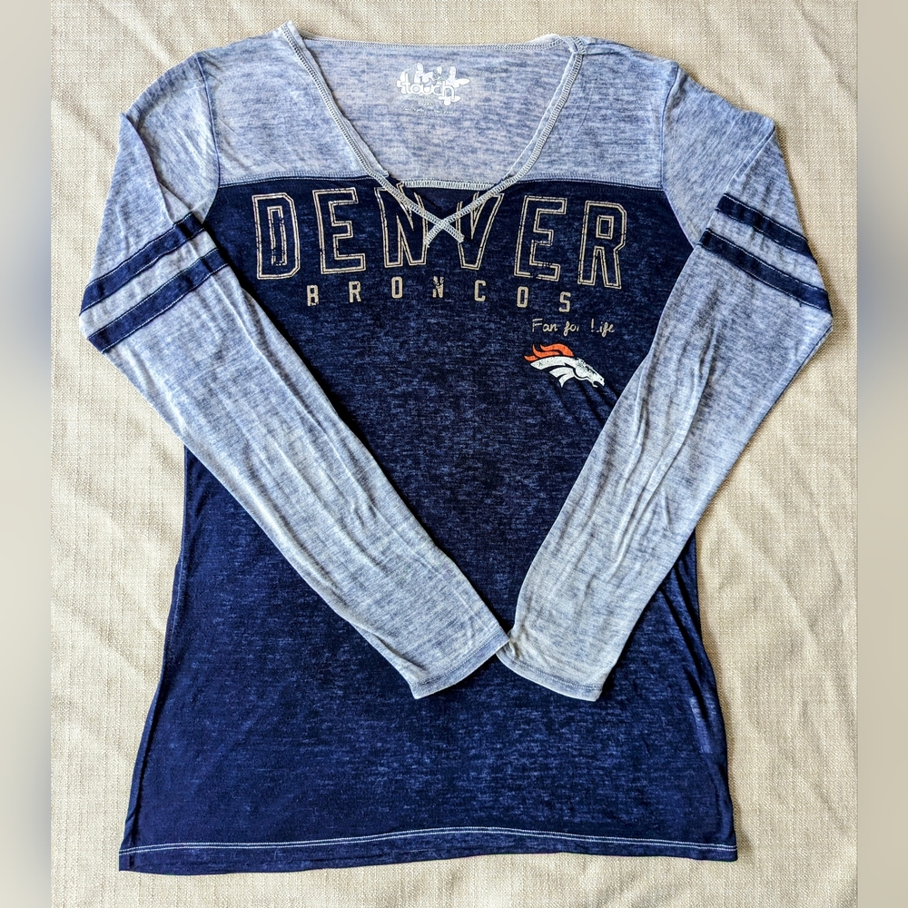 Denver Broncos Touch by Alyssa Milano Long Sleeve Shirt! Size XXL!